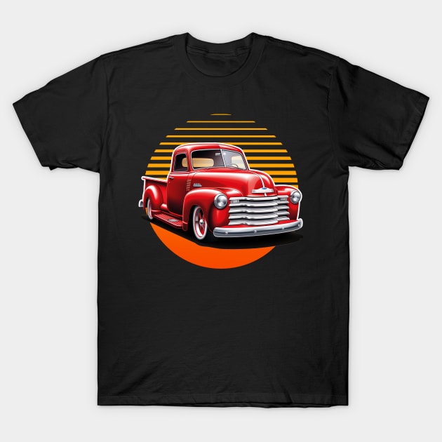 1950 Chevy 3100 Vintage Truck Enthusiast T-Shirt by GAMAS Threads